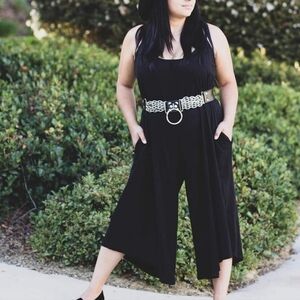 Foxblood 2x/3x Malibu Wide-leg jumpsuit